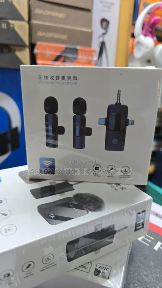 K15 Dual Wireless Mic Plug & Play For Interview Vlog - main view