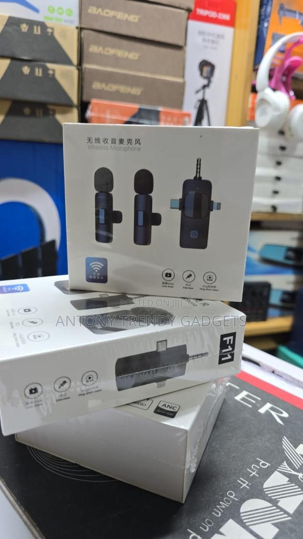 K15 Dual Wireless Mic Plug & Play For Interview Vlog - thumbnail 2