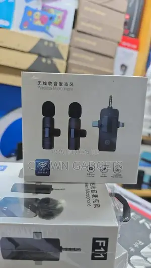 3-in-1 Wireless Microphone for iPhone Type-C Camera