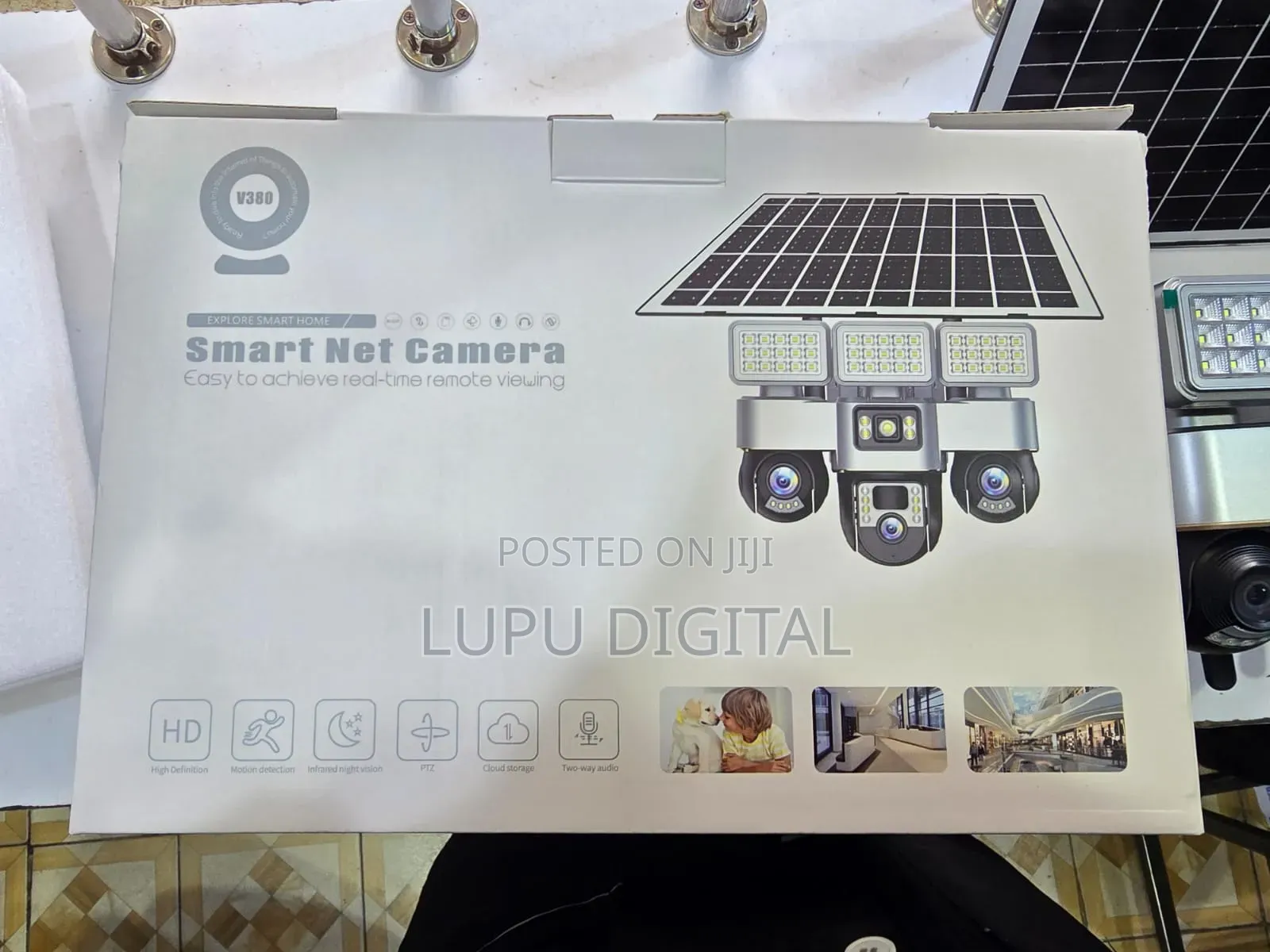 Vts30a Solar 4g (Uses Simcard) 3 Lens Camera + Lights