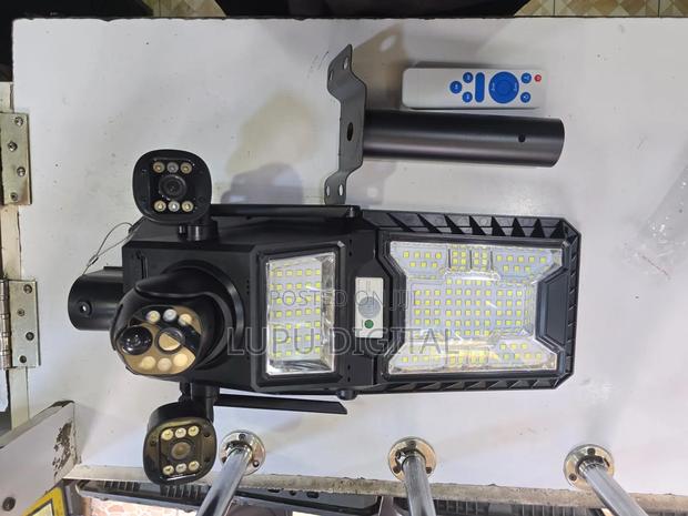 Zd06 Solar 4g (Uses Simcard) Streetlight Light (450w) + 3 Real Cameras