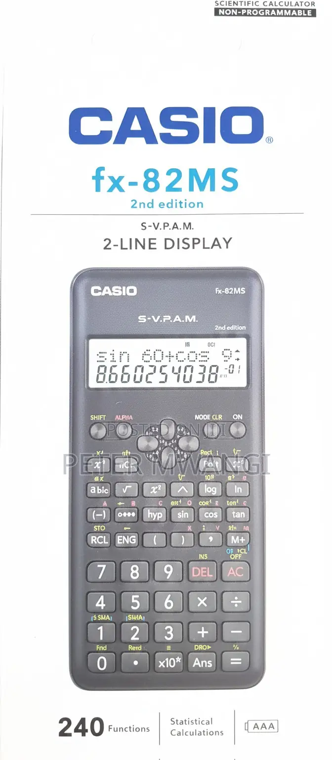 Casio General Fx-82ms 2nd Edition Scientific Calculator -