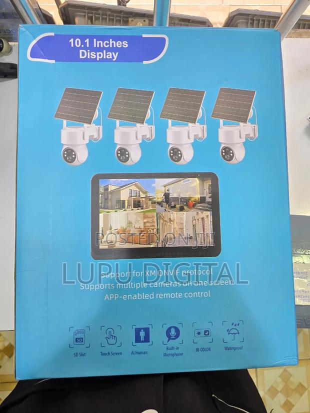 NVR 9208vt 4 Lens Solar Camera + 10.1 Inch Screen (Touch Screen) - main view