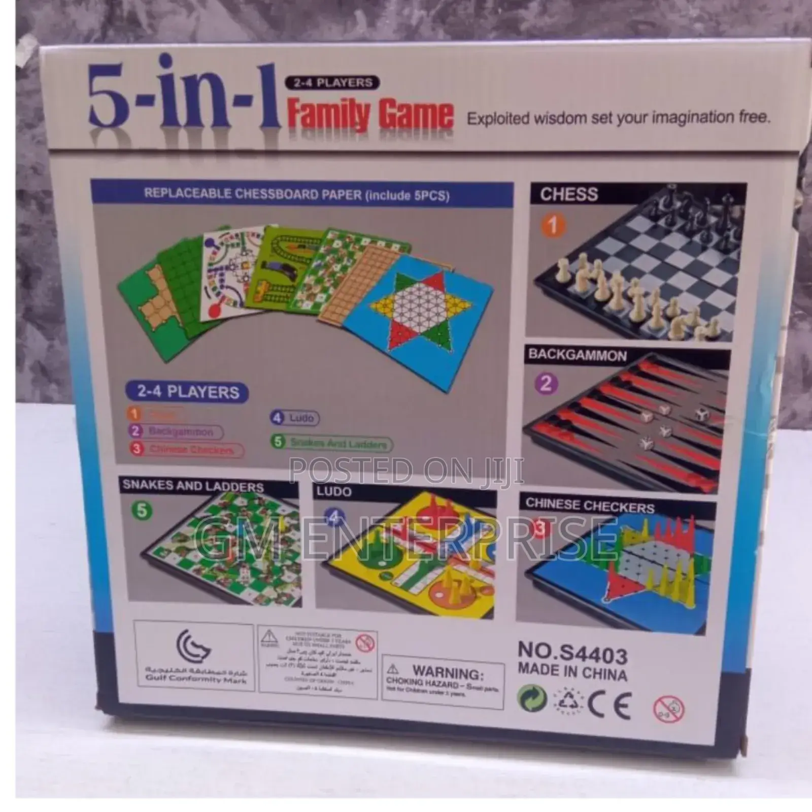 5 in 1 Magnetic Board Game