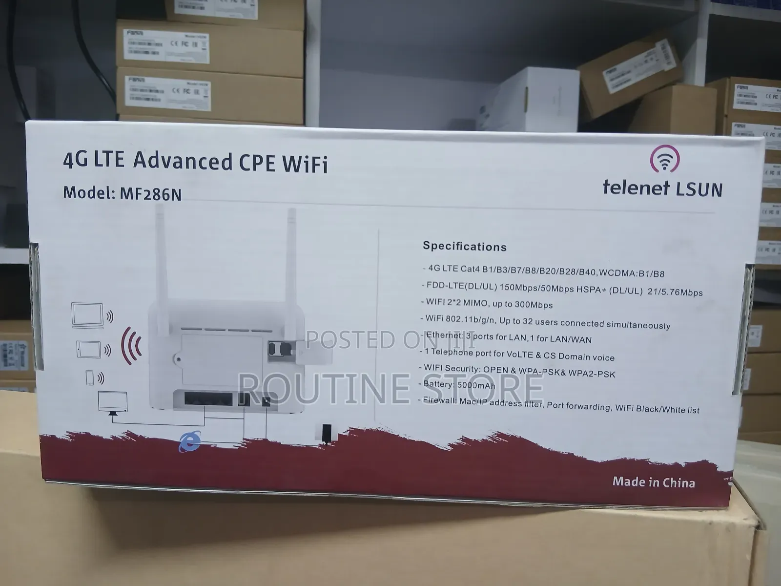Telenet Simcard Router Mf286n