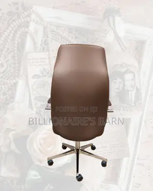 Brown Office Chair | Easy Adjustability for Different Desk Heights
