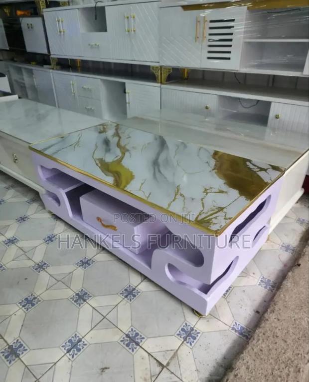 Modern Marble Top Coffee Table – Elegant Stylish