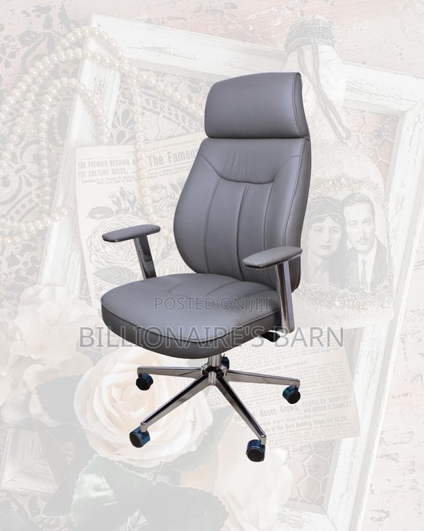 Grey Office Chair | Easy Adjustability for Different Desk Heights - thumbnail 3
