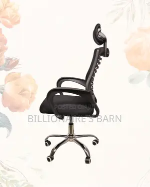 Black Secretarial Chair |Easy Adjustability for Different Desk Heights