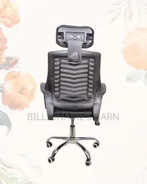 Black Secretarial Chair |Easy Adjustability for Different Desk Heights
