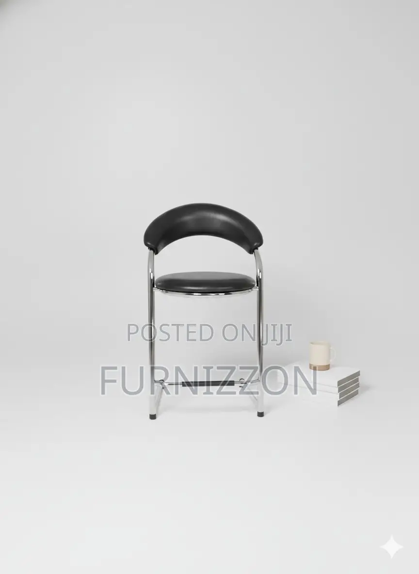 Modern Black Velvet Bar Stool