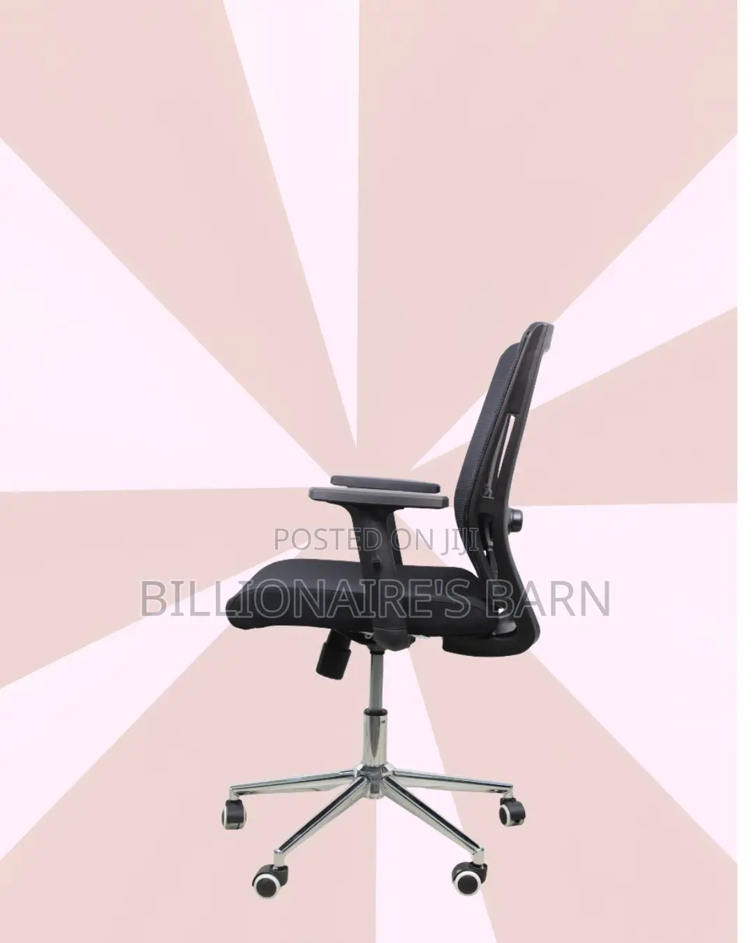 Black Origin Mesh Chair |Easy Adjustability for Different Desk Heights