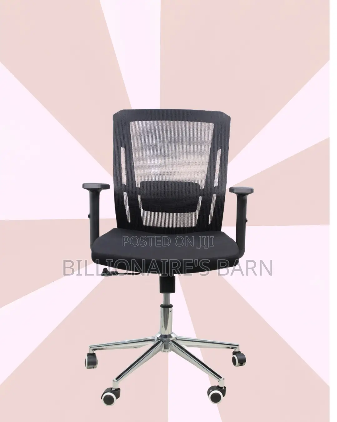 Black Origin Mesh Chair |Easy Adjustability for Different Desk Heights