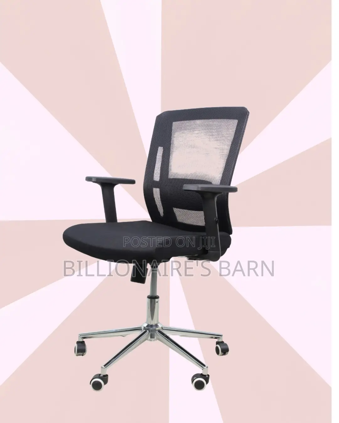 Black Origin Mesh Chair |Easy Adjustability for Different Desk Heights