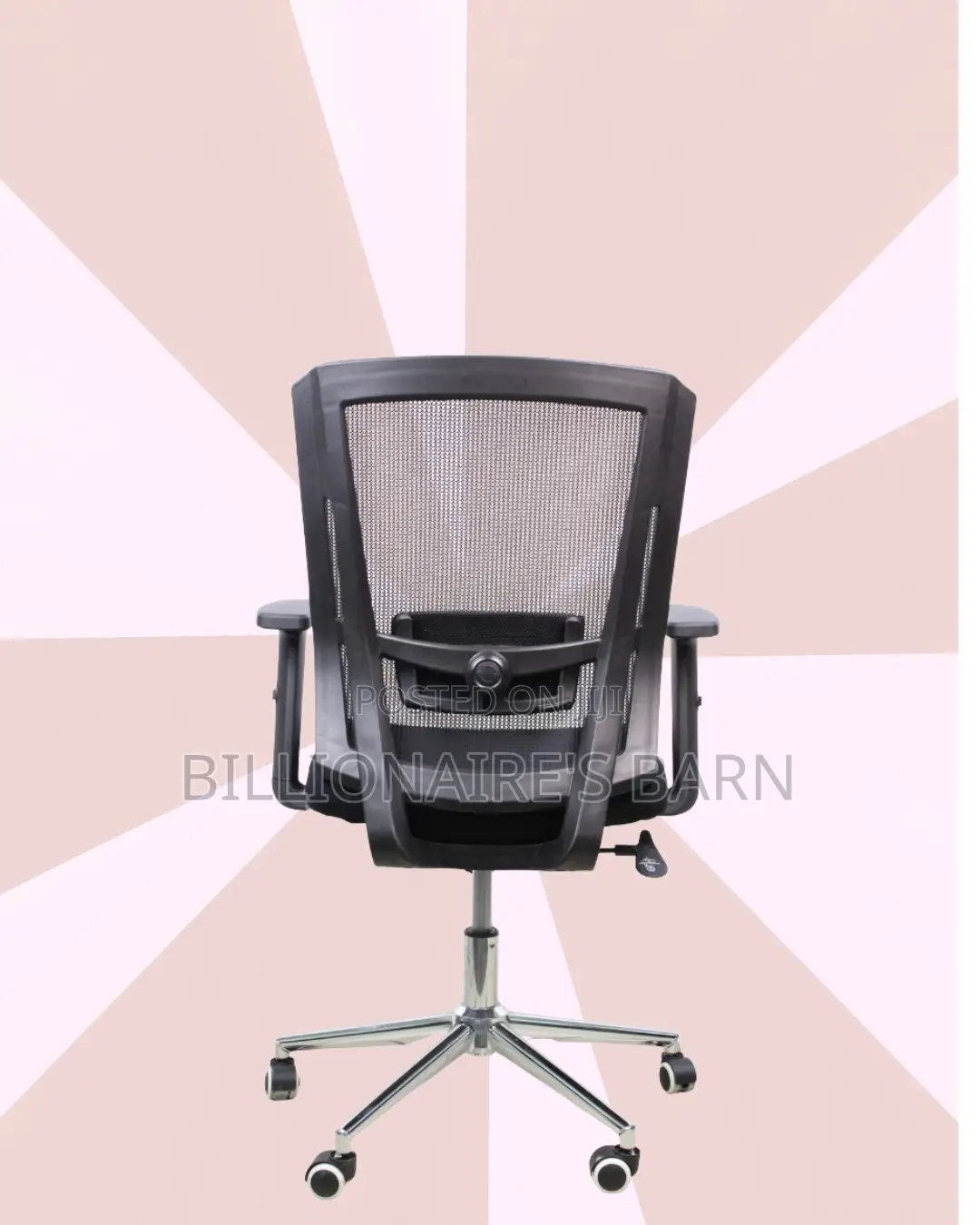 Black Origin Mesh Chair |Easy Adjustability for Different Desk Heights