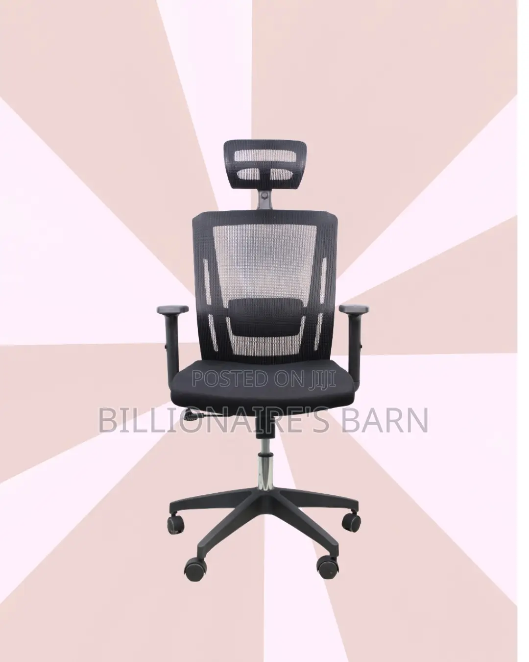 Black Ergonomic Chair | Easy Adjustability for Different Desk Heights