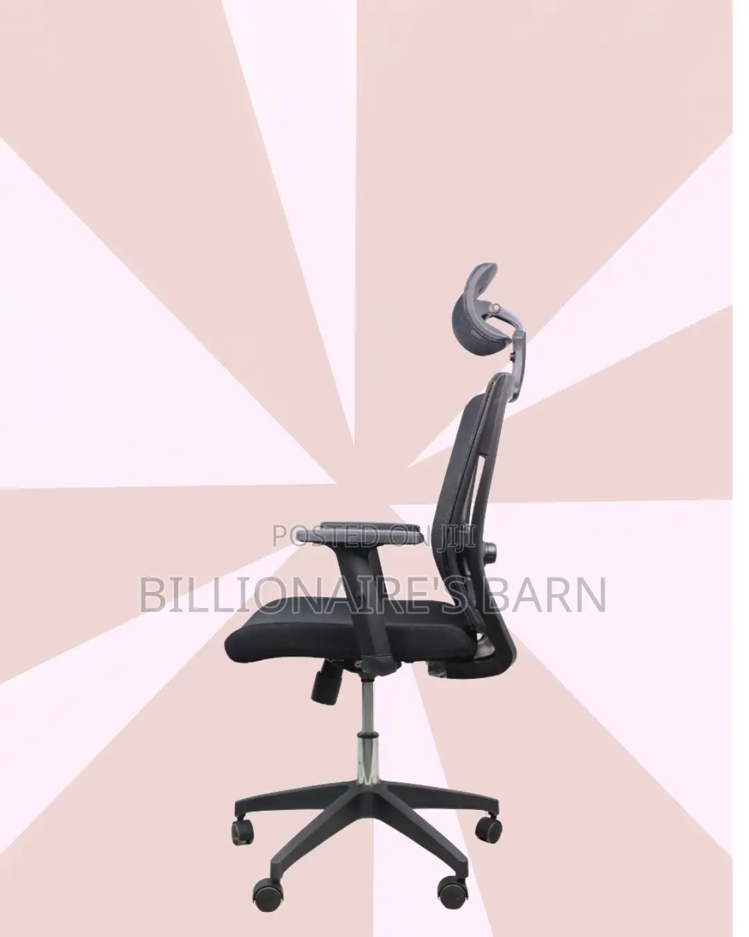 Black Ergonomic Chair | Easy Adjustability for Different Desk Heights