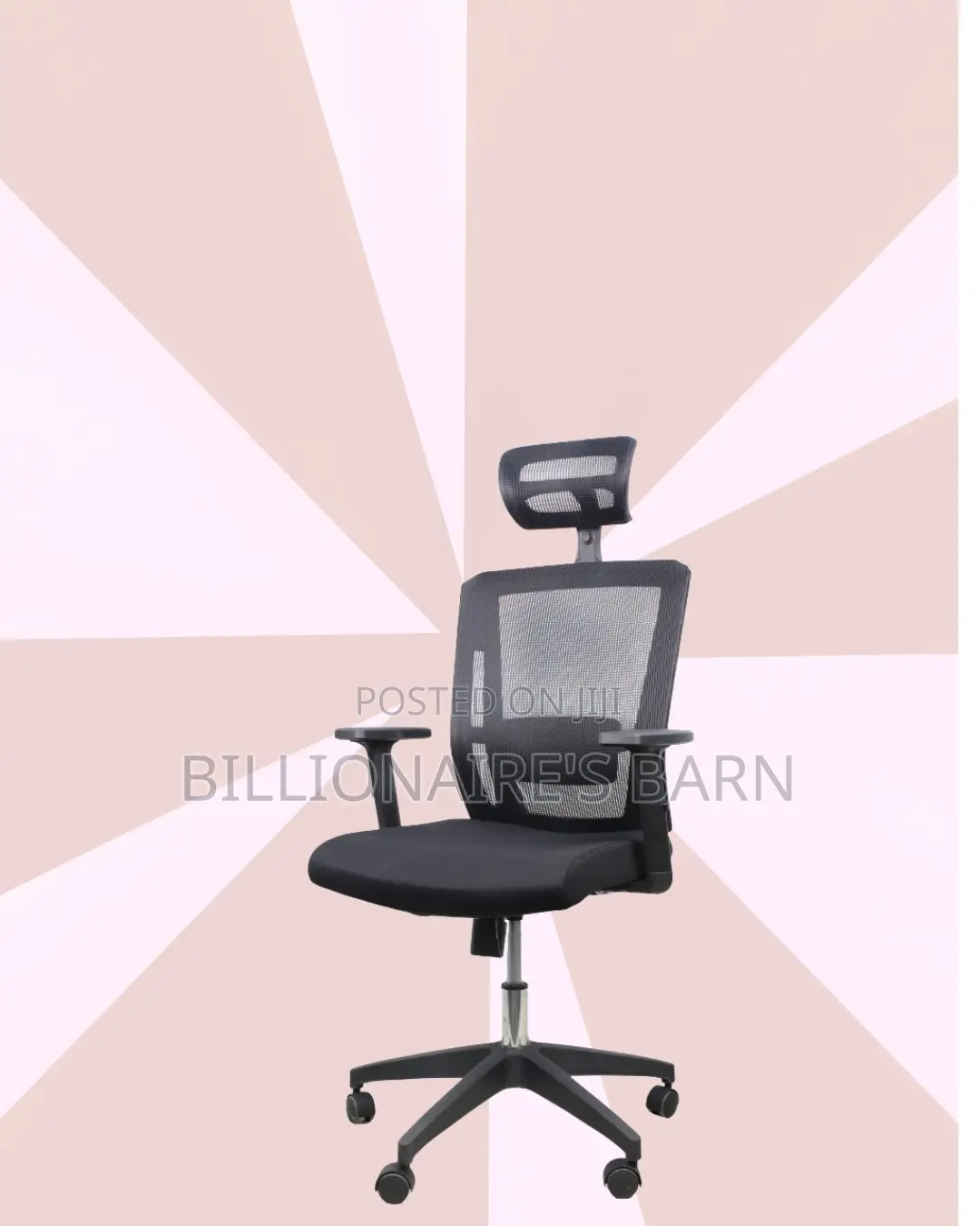 Black Ergonomic Chair | Easy Adjustability for Different Desk Heights
