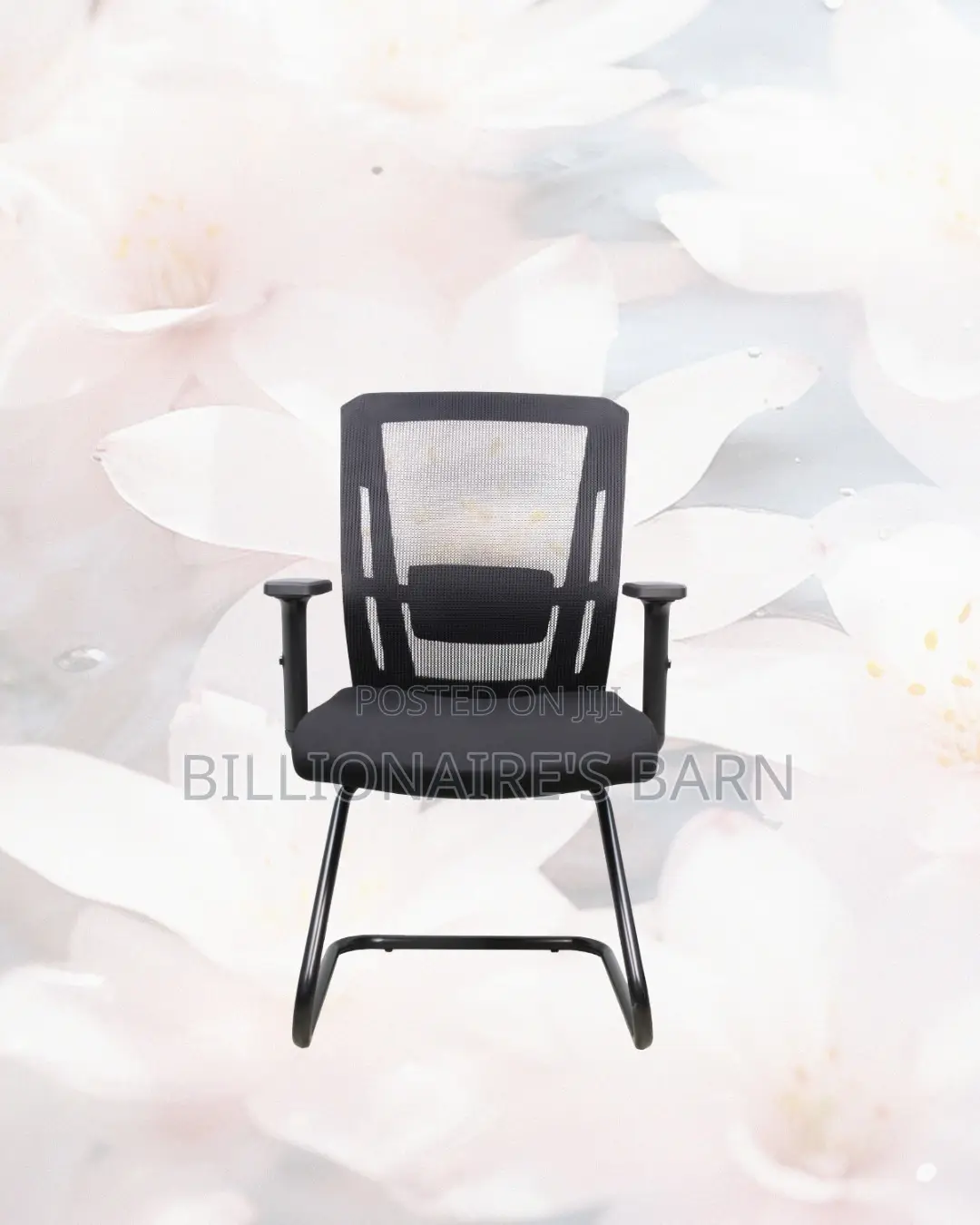 Black Visitor Chair | Easy Adjustability for Different Desk Heights