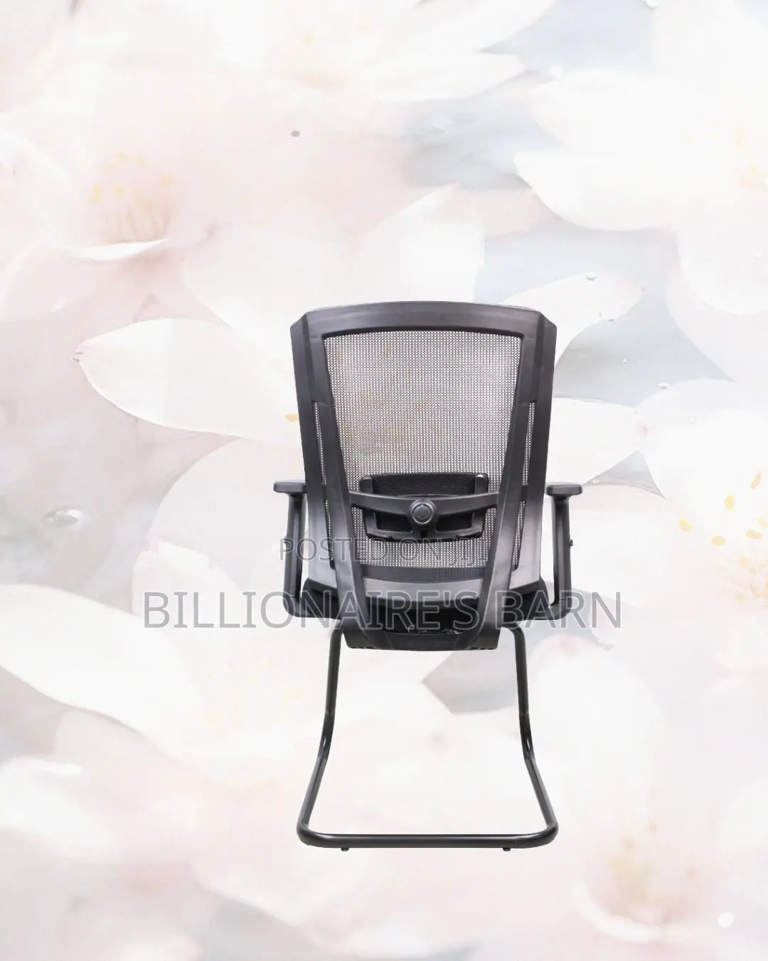 Black Visitor Chair | Easy Adjustability for Different Desk Heights