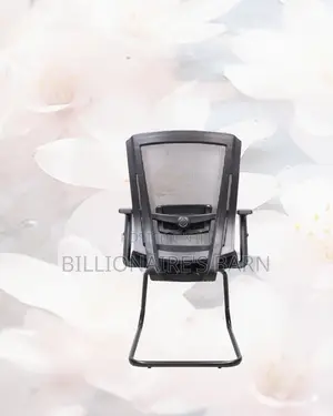 Black Visitor Chair | Easy Adjustability for Different Desk Heights