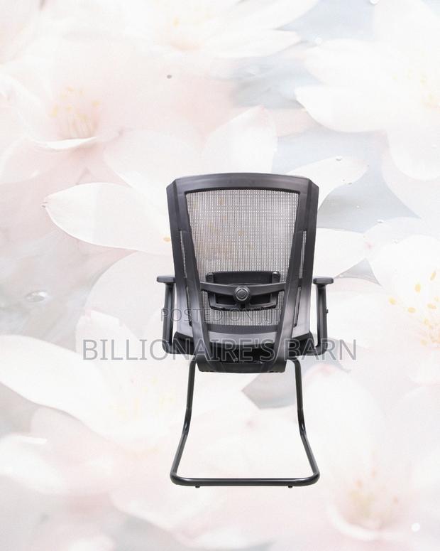 Black Visitor Chair | Easy Adjustability for Different Desk Heights - thumbnail 4