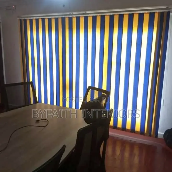 A Privacy Room With Vertical Blinds