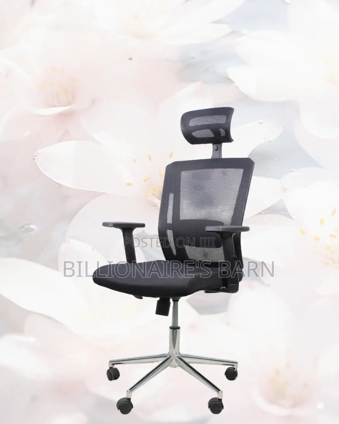 Black Ergonomic Chair | Easy Adjustability for Different Desk Heights