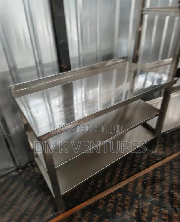Extravagant Three Tiers Stainless Working Table Top