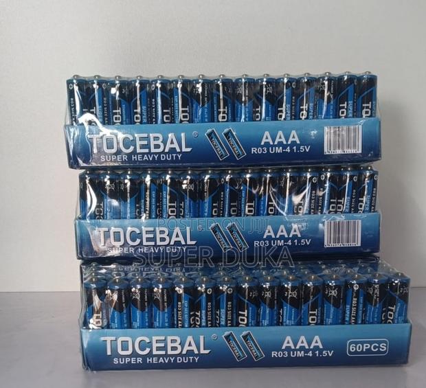 Tocebal Aaa 1.5v Batteries. Triple a R03 Um-4- (60 Pcs) 30 Pairs
