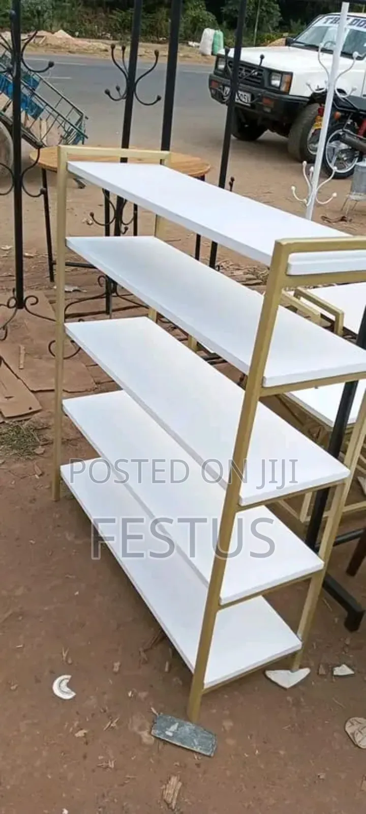 Shelf Metallic and Wooden