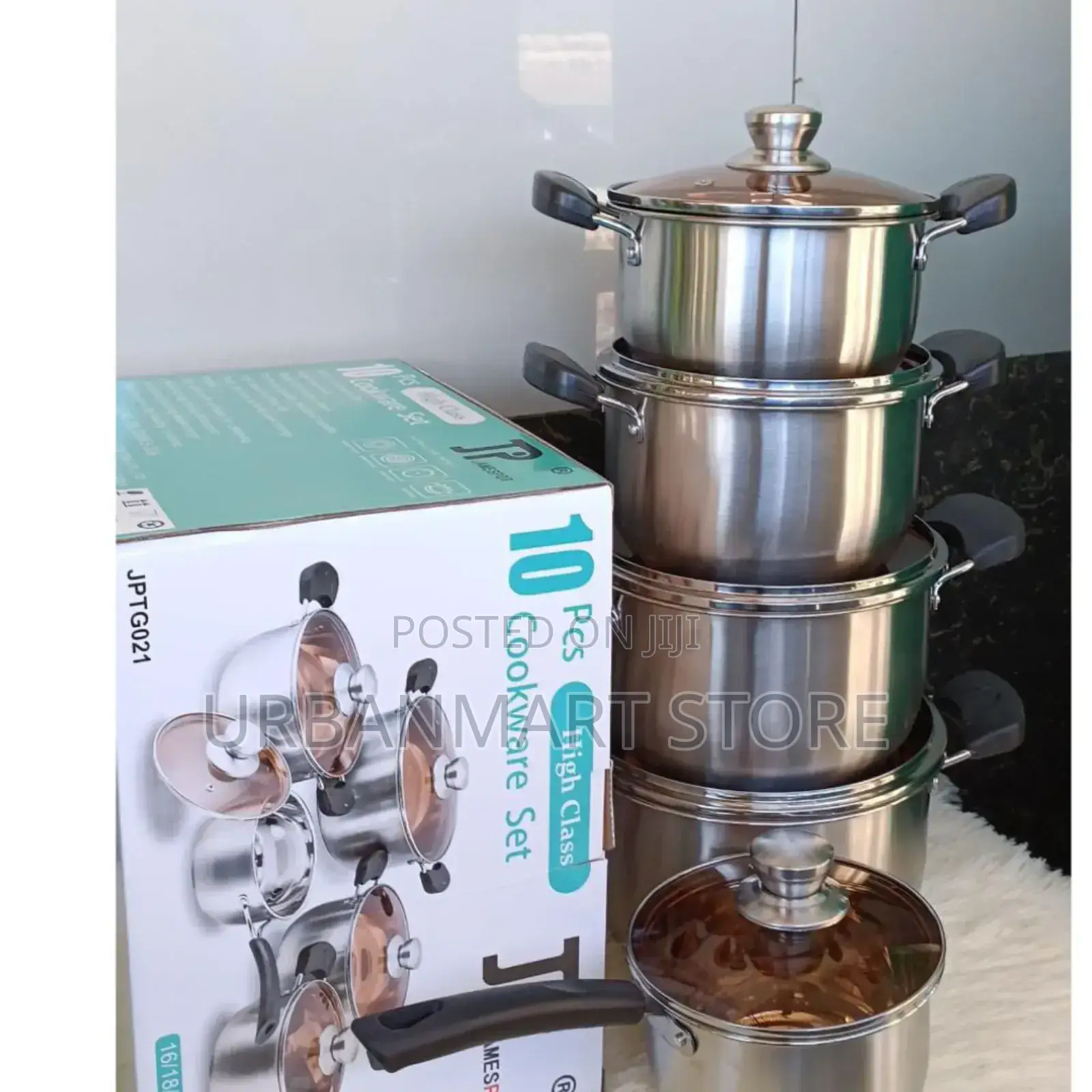 Premium 10-Piece Japanese Stainless Steel Cookware Set
