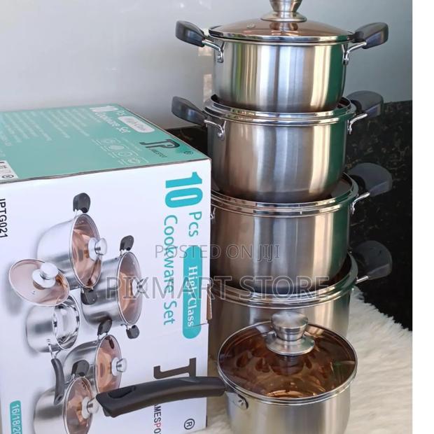 10-Pc Stainless Steel Cookware Collection - Japanese Craft - main view