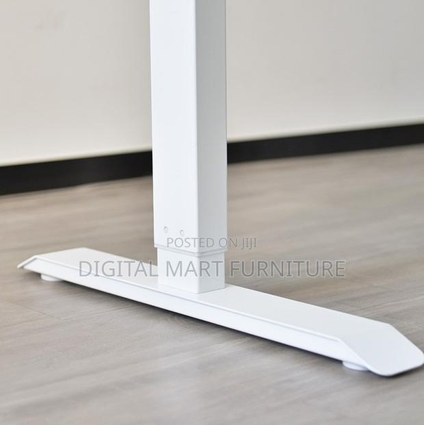 Brown Adjustable Office Desk Executive Style - thumbnail 5