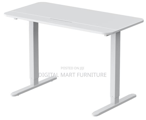Brown Adjustable Office Desk Executive Style - thumbnail 12