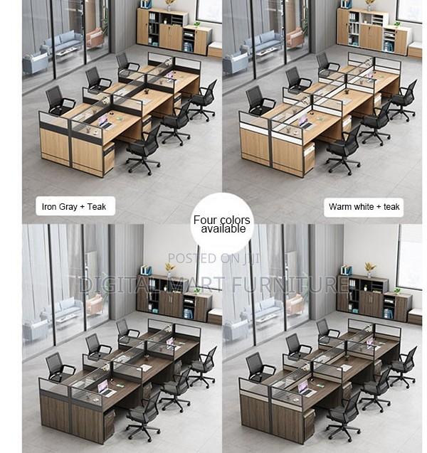 Modern Brown Dual-Purpose Office Desk - thumbnail 6