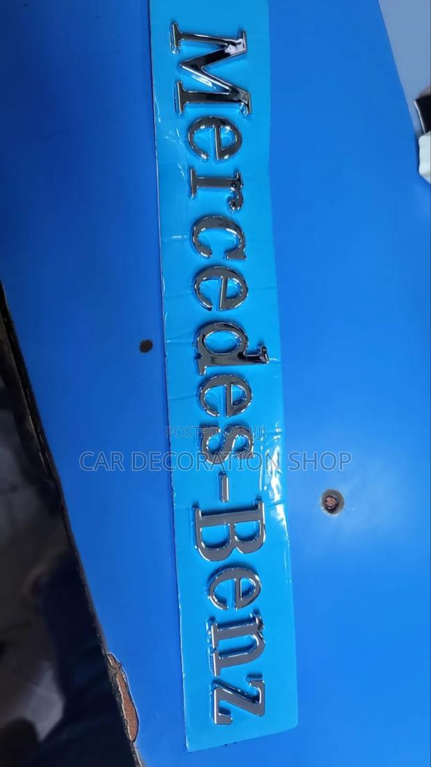 Mercedes Benz Chrome Letters for Boot Replacement - main view