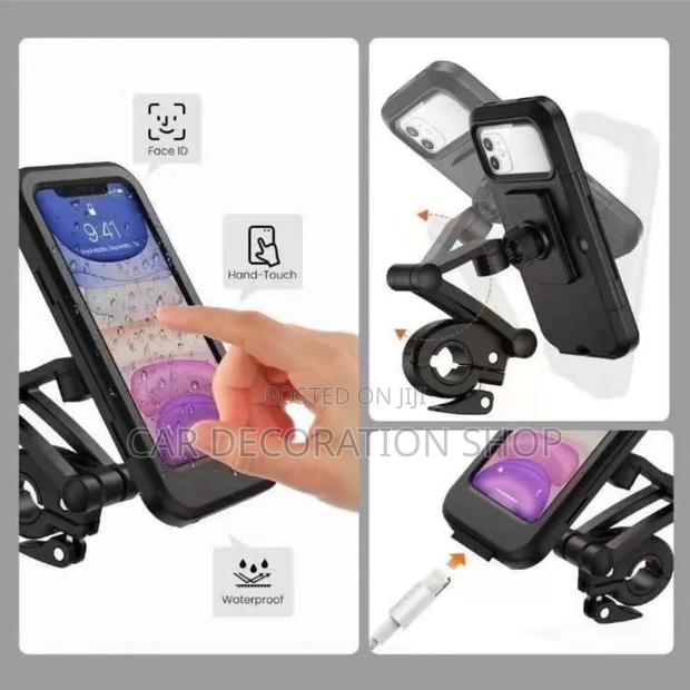 Bicycle Waterproof Phone Holder Handlebar Mount Universal Phone Clamp - main view
