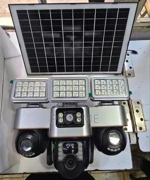 4g(Sim Card)Solar 3 Lens Rotating Camera + Lights