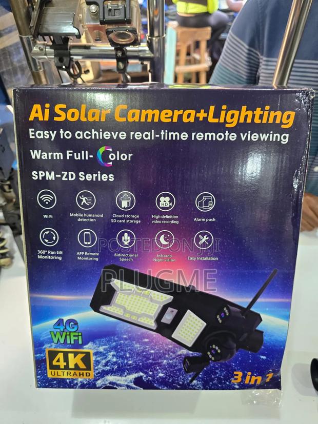 Zd06 Solar 4g Cameras (3) + 450w Streetlights - main view