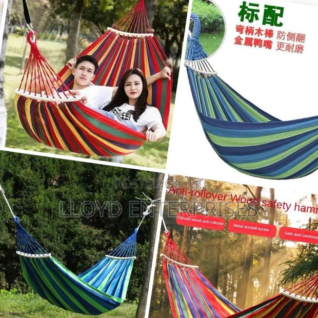 Stripped Outdoor Hammock - main view