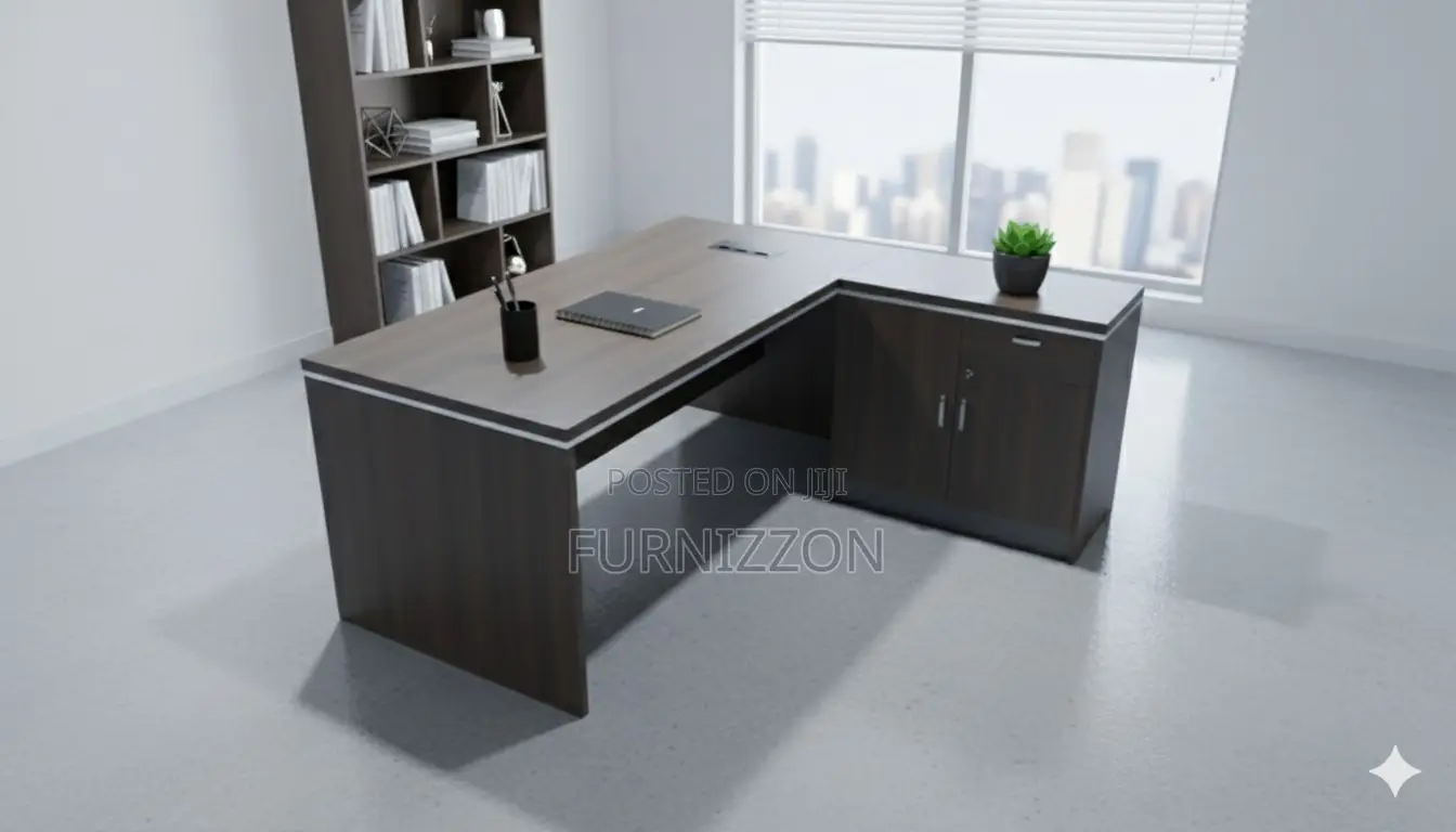 Modern Executive L-Shaped Office Desk 1.6m