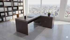 Spacious Modern L-Shaped Office Desk 1.6m