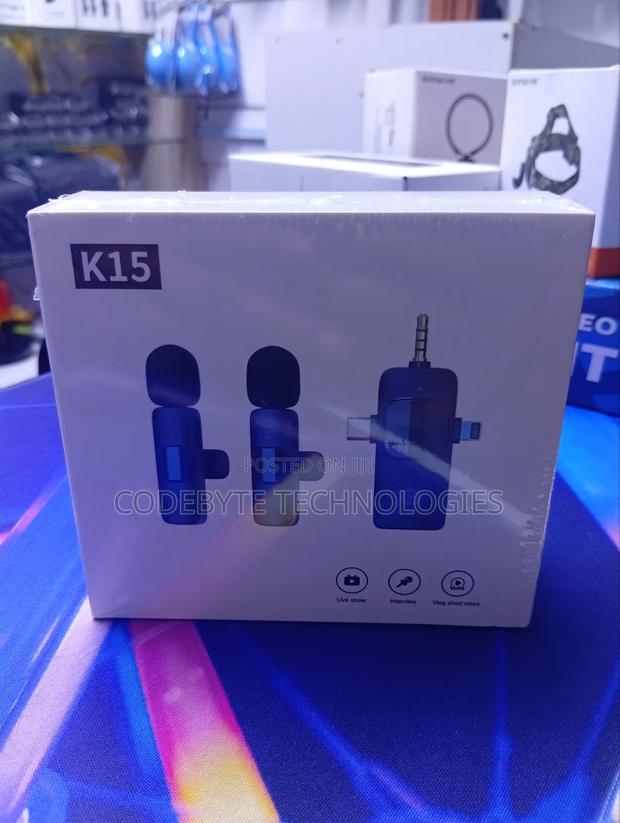 Wireless Mic Double Microphone for iPhone, Android, Tablet - thumbnail 3