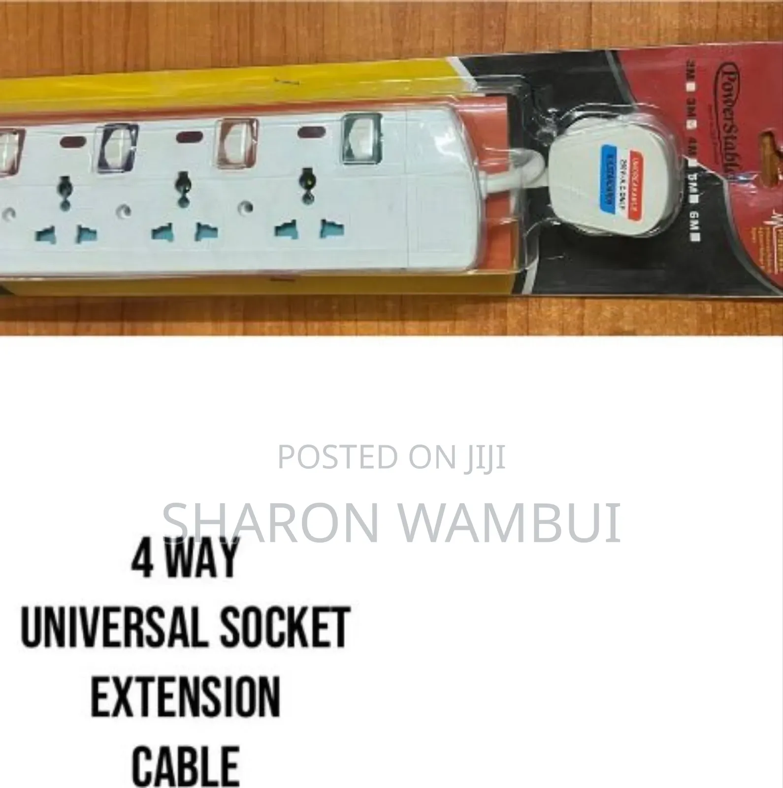 New 4 Way Universal Socket Extension Cable/4 Way Universal Socket