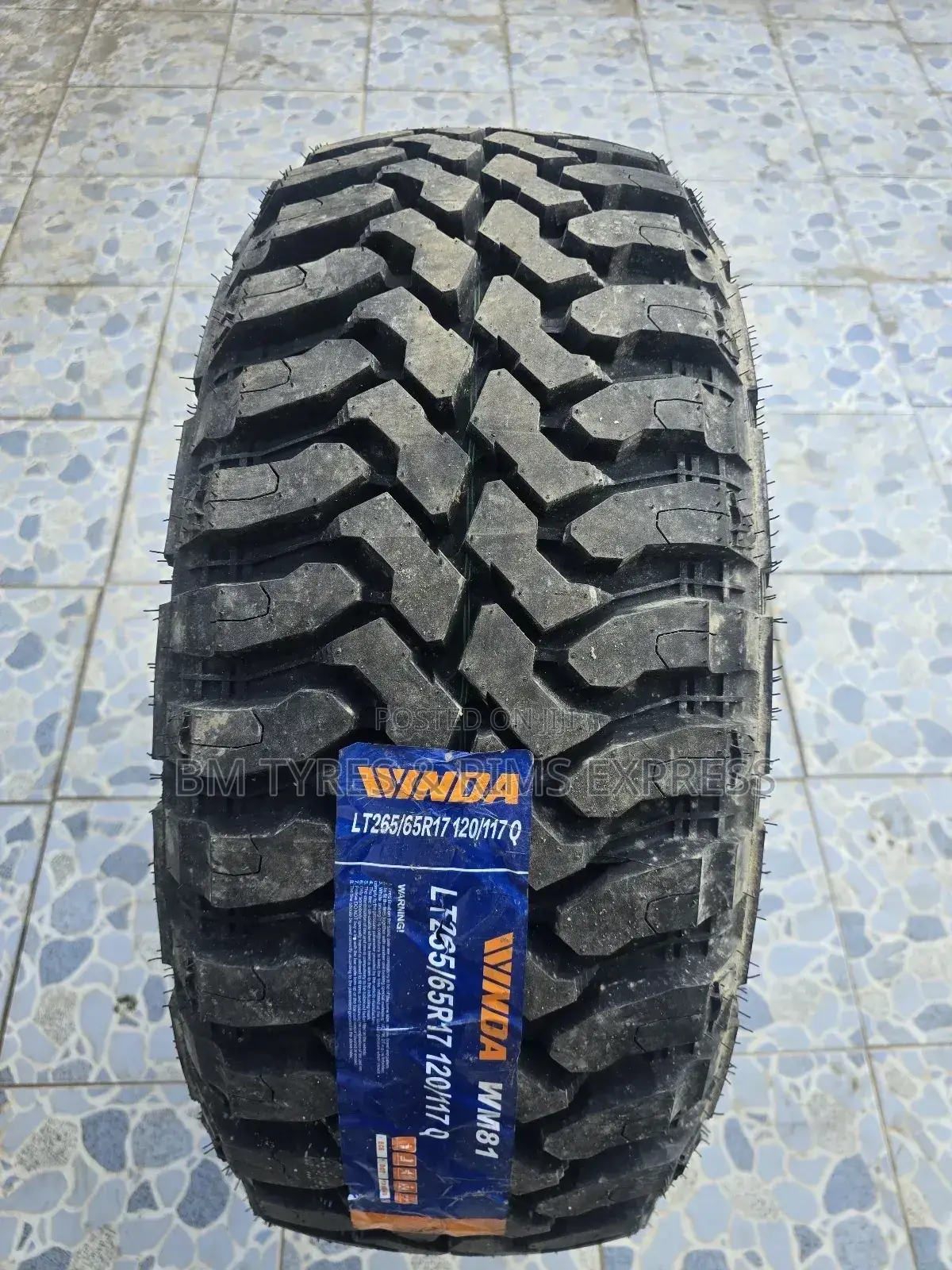 Lt 265 /65 R17 Winda Tyres (Mud Terrein)