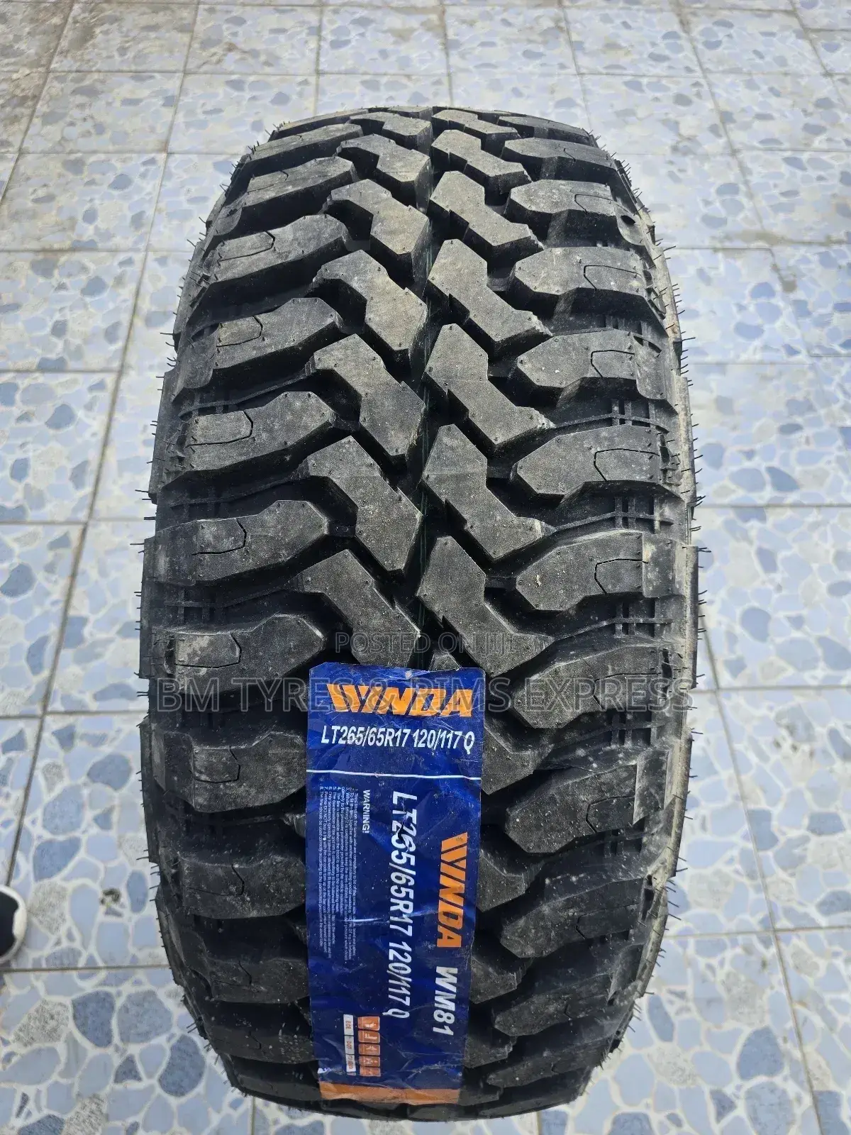 Lt 265 /65 R17 Winda Tyres (Mud Terrein)