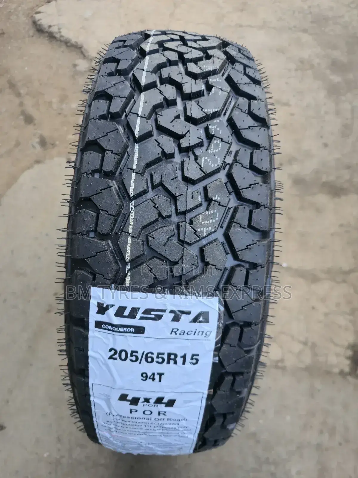 205 /65 R15 Yusta Tyres (All Terrein)