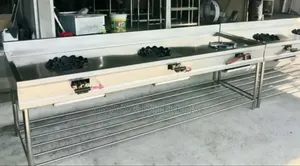 Commercial Cooker With Powerful Gas Burners. 3 Ring Gas Burner