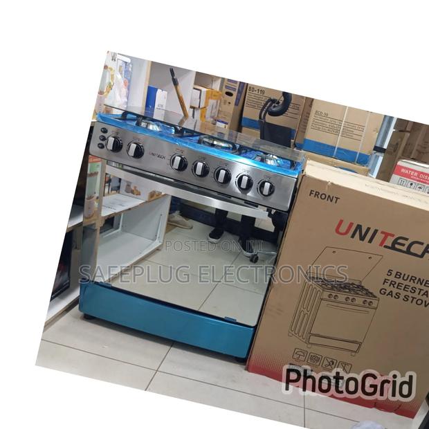 60*80 Unitech 5 Burner Freestanding Full Gas Cooker